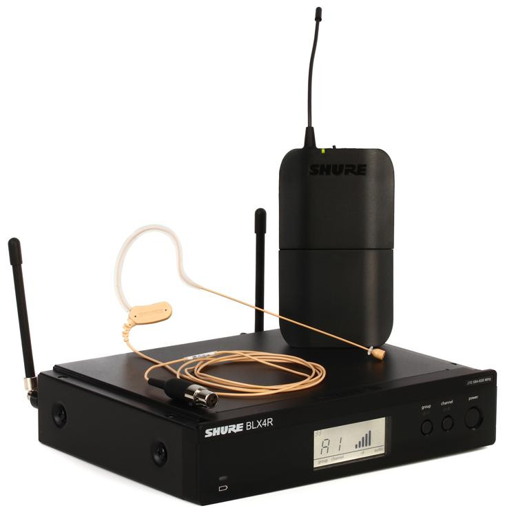Shure BLX14R/MX53 Wireless Headworn Microphone System J10 Band