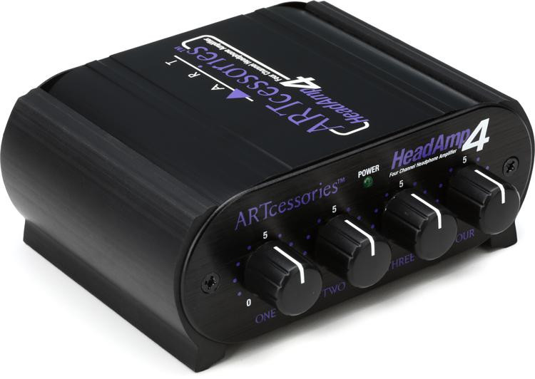 ART HeadAmp 4 4Ch Headphone Amplifier Sweetwater