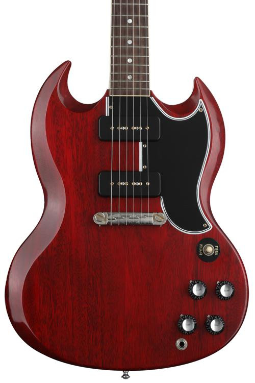 Gibson Custom 1963 SG Special Reissue Lightning Bar VOS - Cherry Red ...