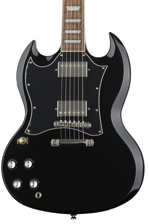 Epiphone SG Standard Left-handed Electric Guitar - Ebony | Sweetwater