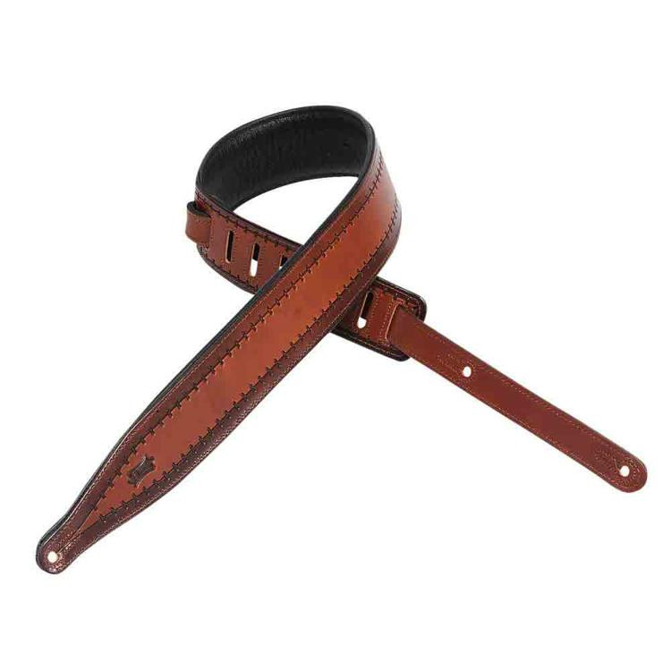 Levy's M17T06 VegTan Leather Guitar Strap Brown Sweetwater