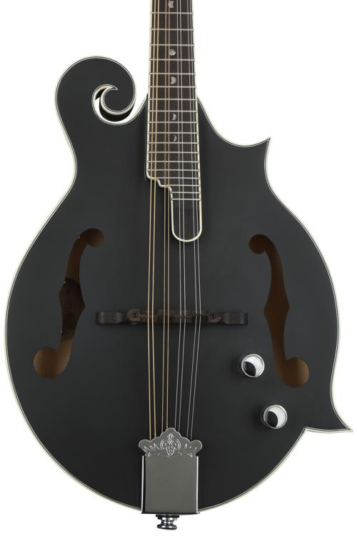 Luna Moonbird F-Style Acoustic-Electric Mandolin - Black Satin