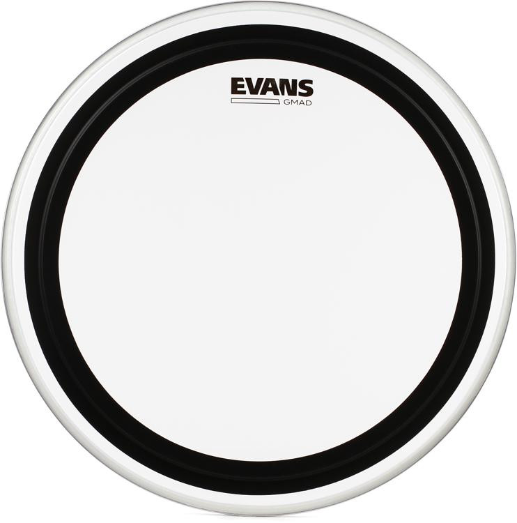 Evans GMAD Clear Drumhead with Damping System 18 inch Sweetwater