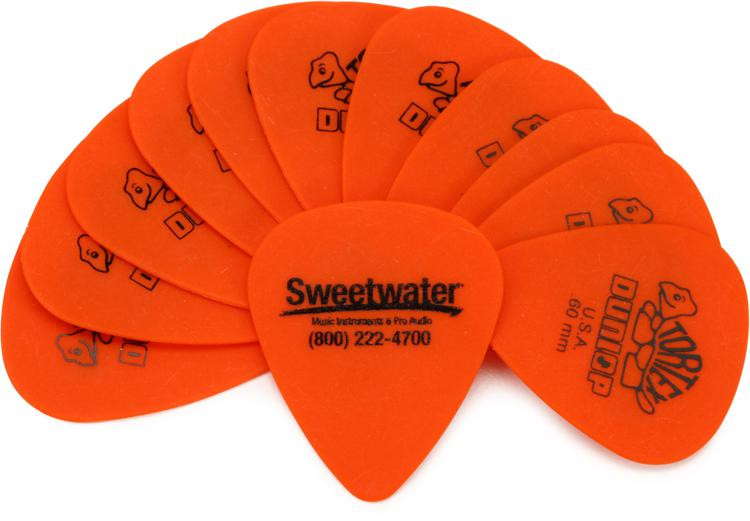 Dunlop Sweetwater Tortex Guitar Picks .60mm Orange (12pack