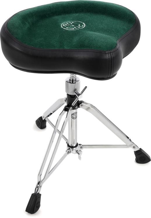 RocNSoc Manual Spindle Drum Throne Original Saddle, Green Sweetwater