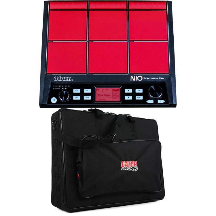 ddrum NIO Percussion Pad with SemiRigid Case Sweetwater