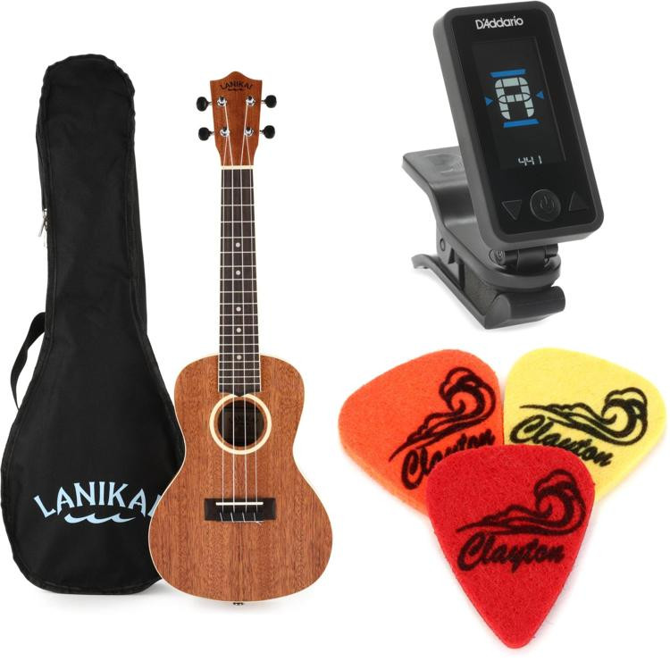 Lanikai LU Series Concert Ukulele Essentials Bundle Sweetwater
