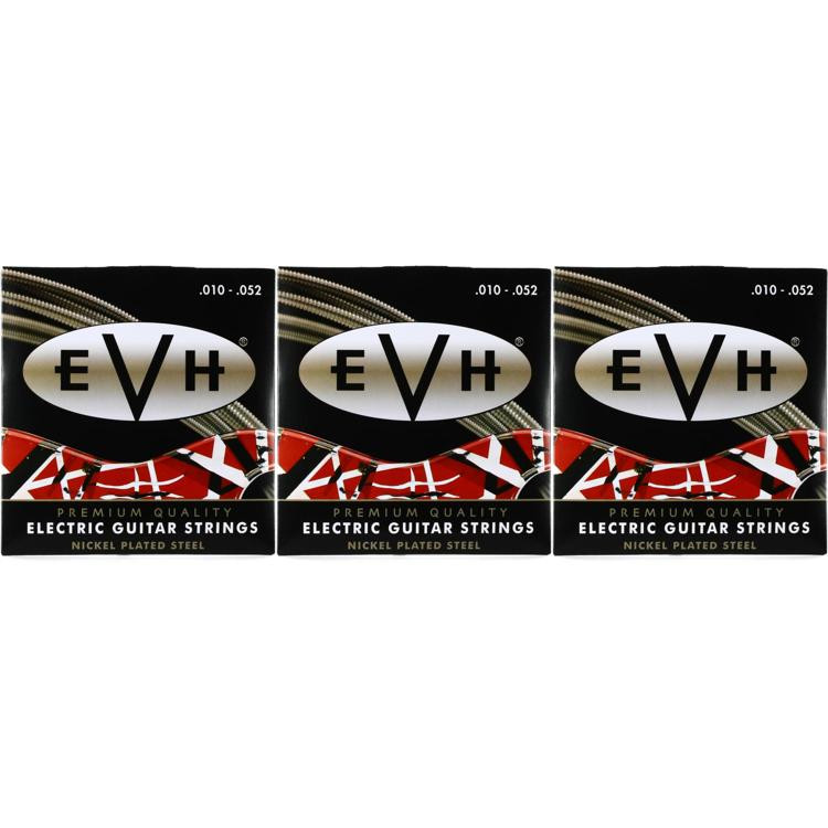 EVH Premium Electric Guitar Strings .010 .052 (3Pack) Sweetwater