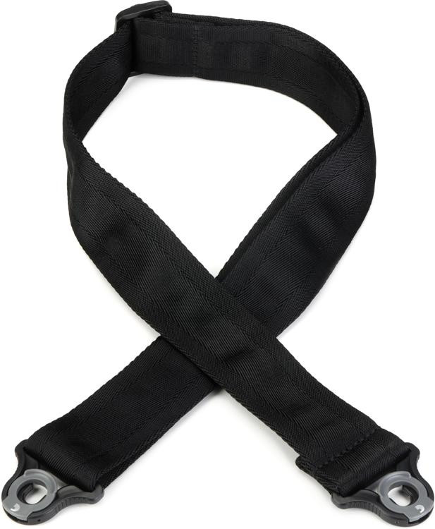 D'Addario Auto Lock Guitar Strap Black Sweetwater