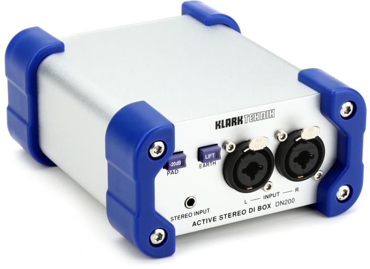 Klark Teknik DN200 V2 2Channel Active DI Box w/ Added Options Sweetwater