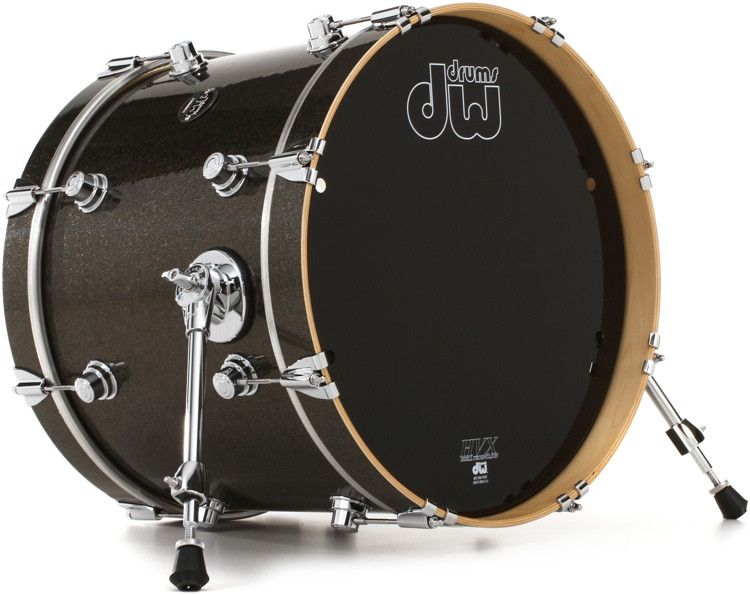 DW Performance Series Bass Drum 14 x 18 inch Pewter Sparkle