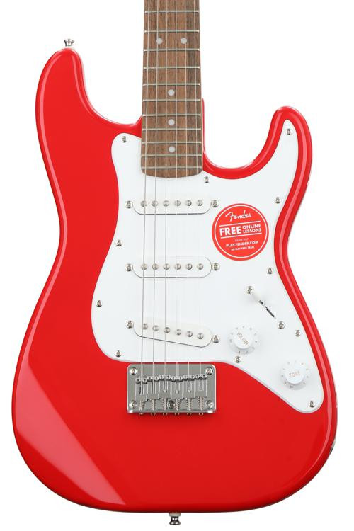 Squier Mini Strat Electric Guitar Torino Red w/ Laurel Fingerboard