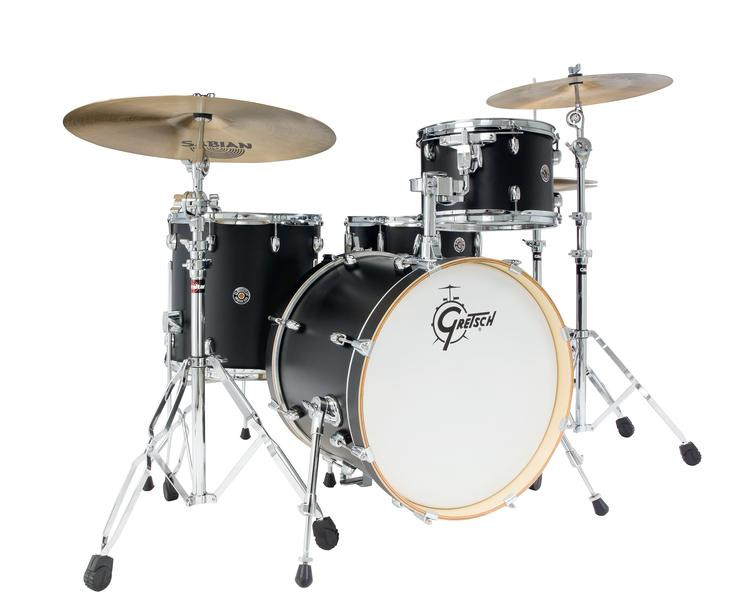 Gretsch Drums Catalina Club 4Piece Kit with 18" Bass Drum Flat Black