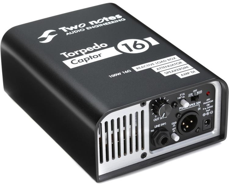Two Notes Torpedo Captor Reactive Loadbox DI and Attenuator 16ohm
