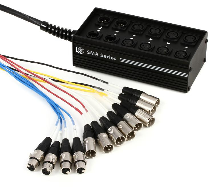 Pro Co SMA0804FBX150 SMA Series 8x4 Stage Snake with XLR Returns 150