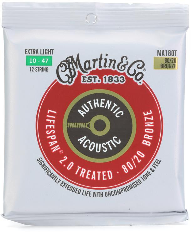 Martin MA180T Authentic Acoustic Lifespan 2.0 Treated 80/20 Bronze