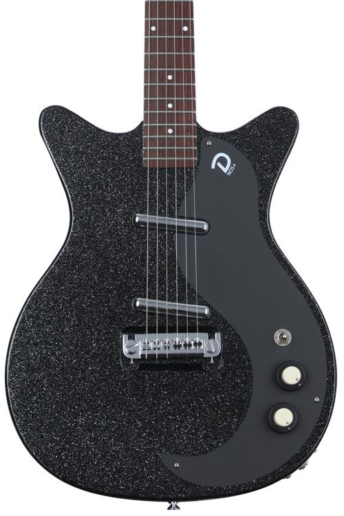 Danelectro Blackout 59 Electric Guitar Black Metal Flake Sweetwater