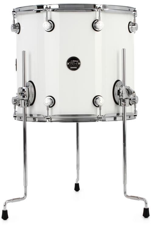 Dw Performance Series Floor Tom 14 X 16 Gloss White Lacquer Sweetwater 