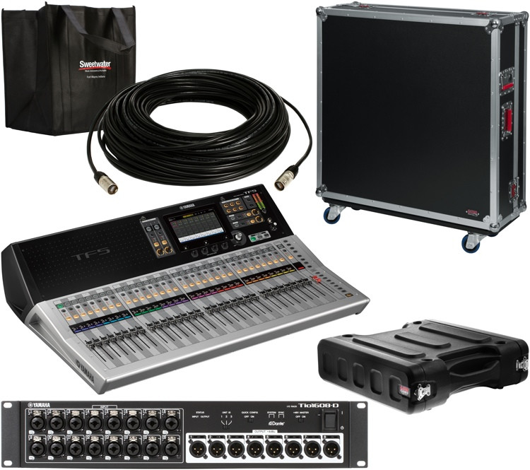 Yamaha TF5 Mixer with Stage Box and Cases Sweetwater