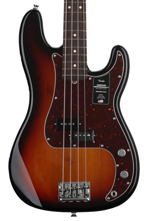 Fender American Professional Ii Precision Bass 3 Color Sunburst With Rosewood Fingerboard