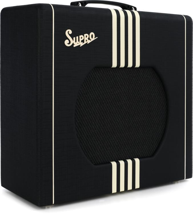 Supro Delta King 12 1x12-inch 15-watt Tube Combo Amp - Black and Cream