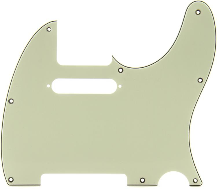 Fender Standard Telecaster Pickguard 8hole 3ply Mint Green Sweetwater