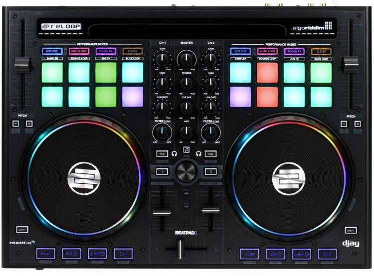 Reloop BeatPad 2 2-deck Algoriddim DJAY 2 DJ Controller