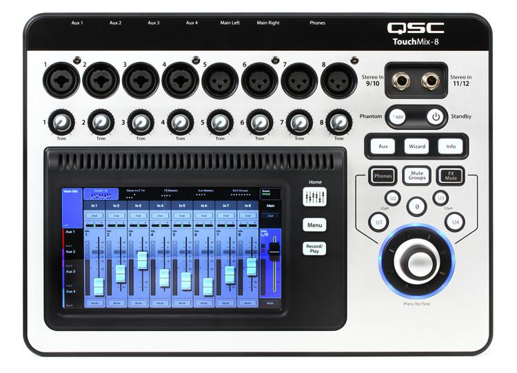 QSC TouchMix-8 Touchscreen Digital Mixer | Sweetwater