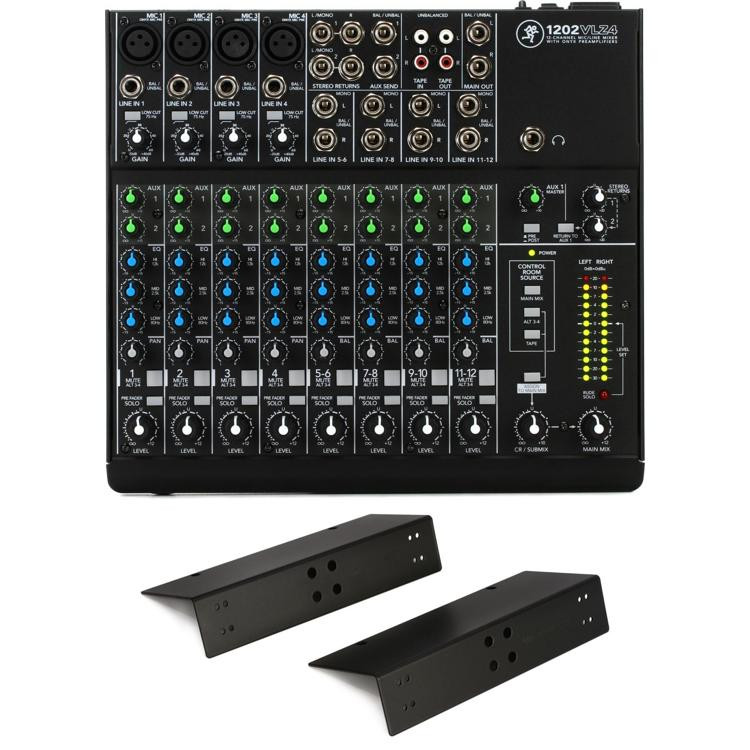 Mackie 1202VLZ4 12channel Mixer and Rackmount Kit Sweetwater