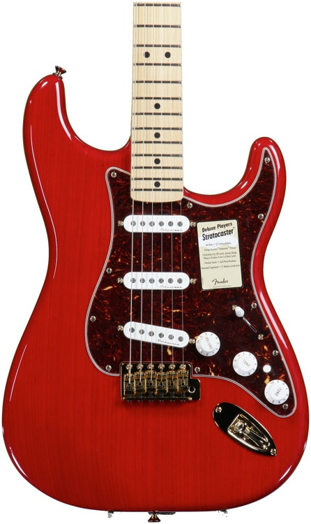 Fender Deluxe Player's Strat - Red Transparent | Sweetwater