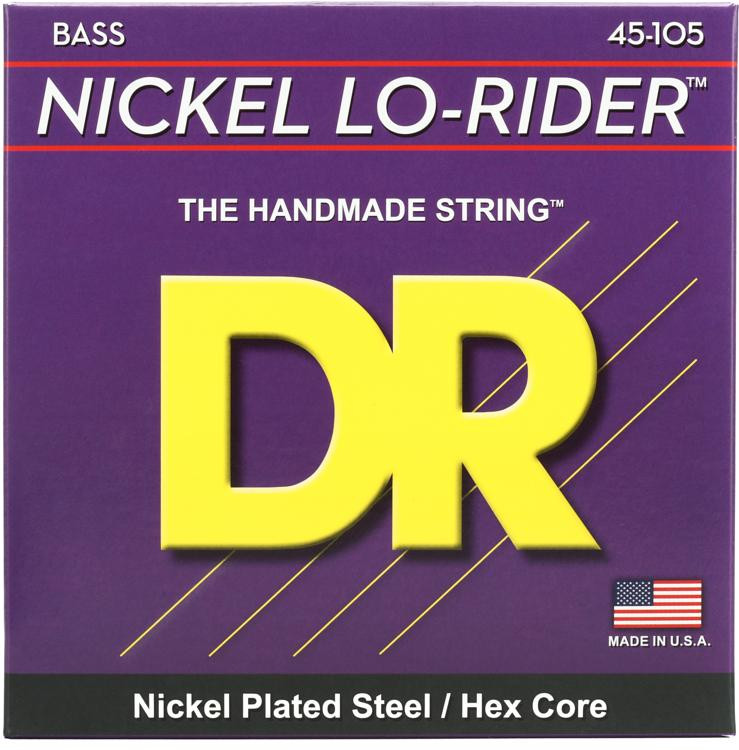 DR Strings NMH45 Nickel LoRider Bass Guitar Strings Sweetwater