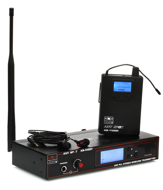 Galaxy Audio AS1100 Wireless Inear Monitor System P2 Band Sweetwater