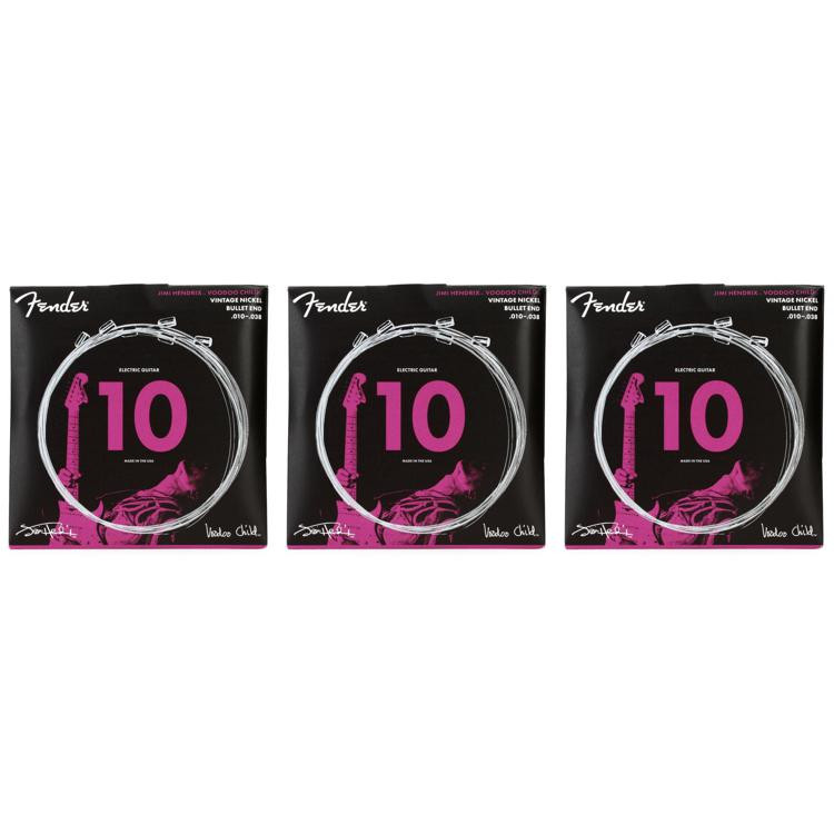 Fender Hendrix Voodoo Child Bullet End Vintage Nickel Electric Guitar