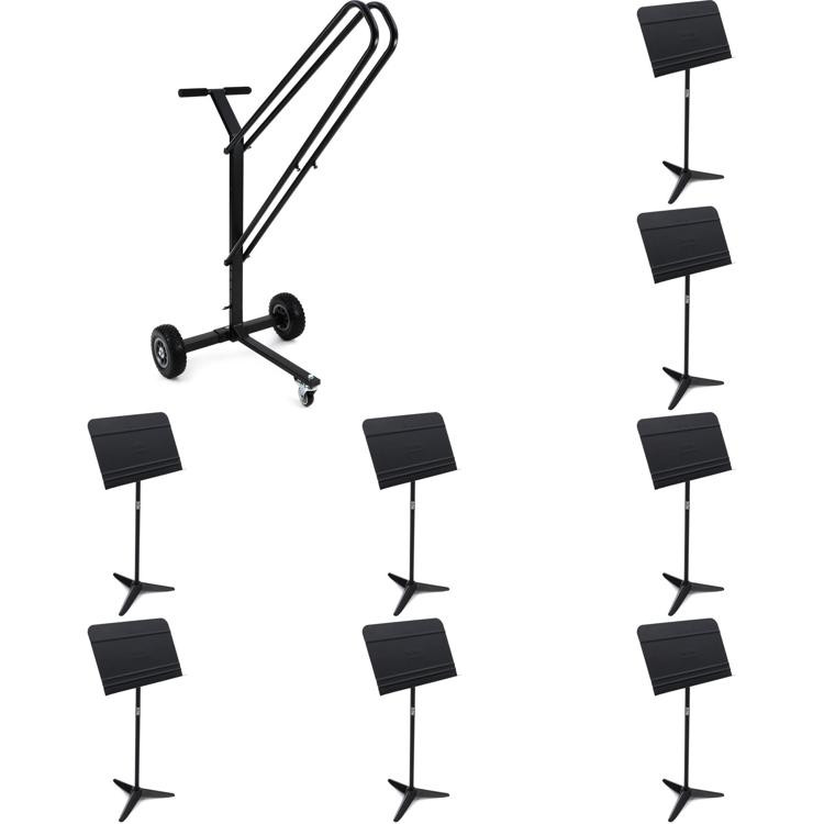 OnStage SMC5000 Music Stand Cart and Stands Bundle Sweetwater