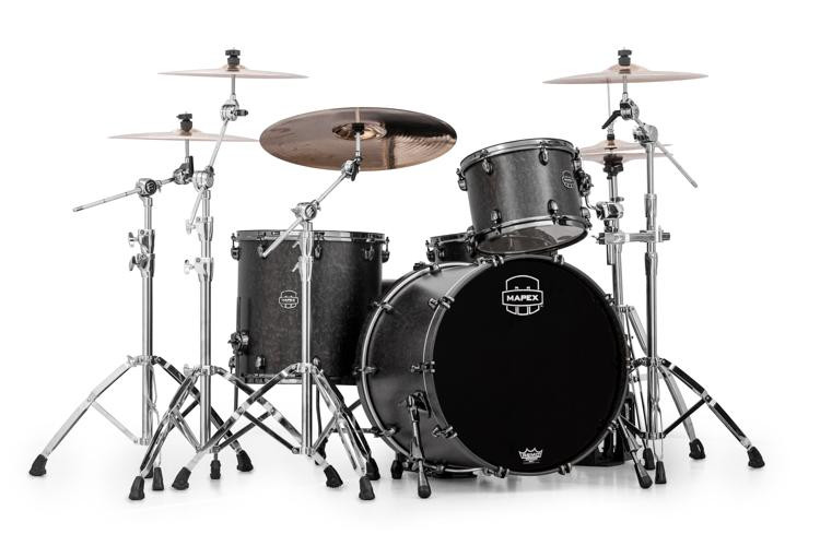 Mapex Saturn V MH Exotic 3-piece Shell Pack - Flat Black Maple Burl ...