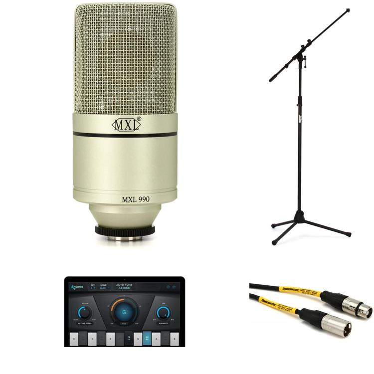 MXL 990 Largediaphragm Condenser Microphone and AutoTune Essentials