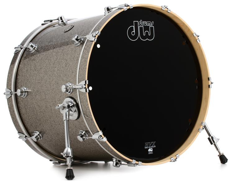 DW Performance Series Bass Drum 18" x 22" Titanium Sparkle Finish Ply