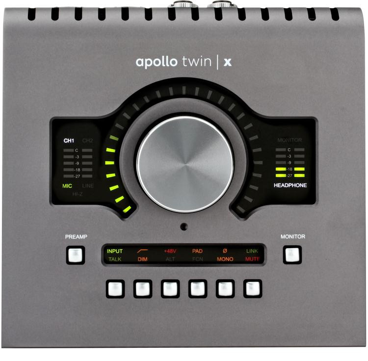 Universal Audio Apollo Twin X DUO 10x6 Thunderbolt Audio Interface with UAD  DSP