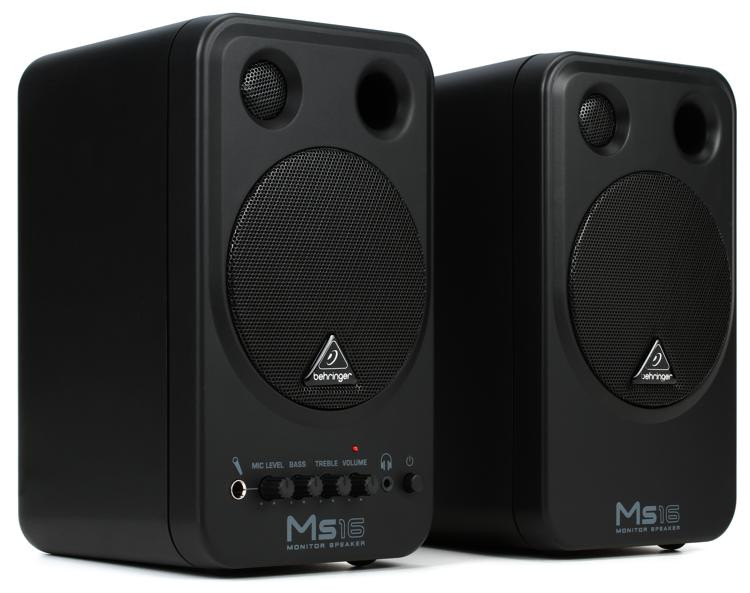 Behringer MS16 16watt Powered Monitor System Sweetwater
