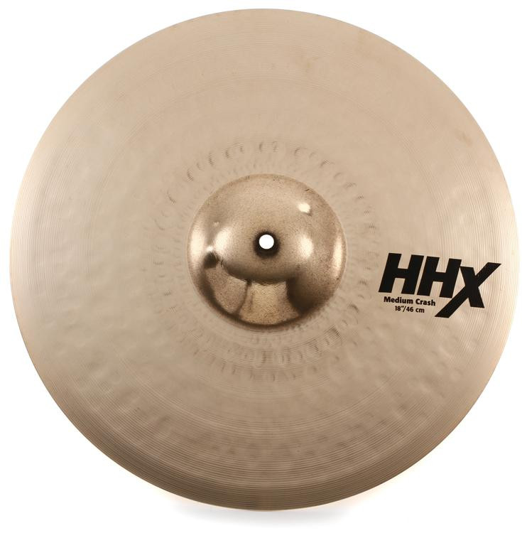 Sabian 18 inch HHX Medium Crash Cymbal Brilliant Finish Sweetwater