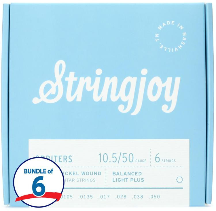 Stringjoy Orbiters Balanced Coated Nickel-wound Electric Guitar Strings ...