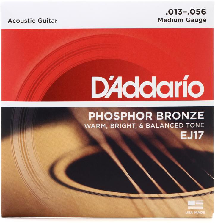 D \ ' Addario EJ17磷青铜- .013原声吉他字符串。056年媒介形象1