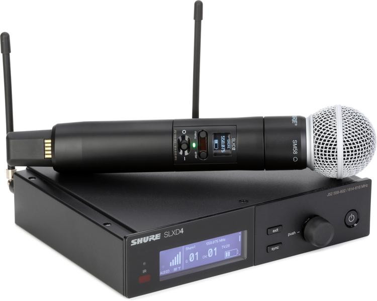 Shure SLXD24/SM58 Digital Wireless Handheld Microphone System - J52 ...