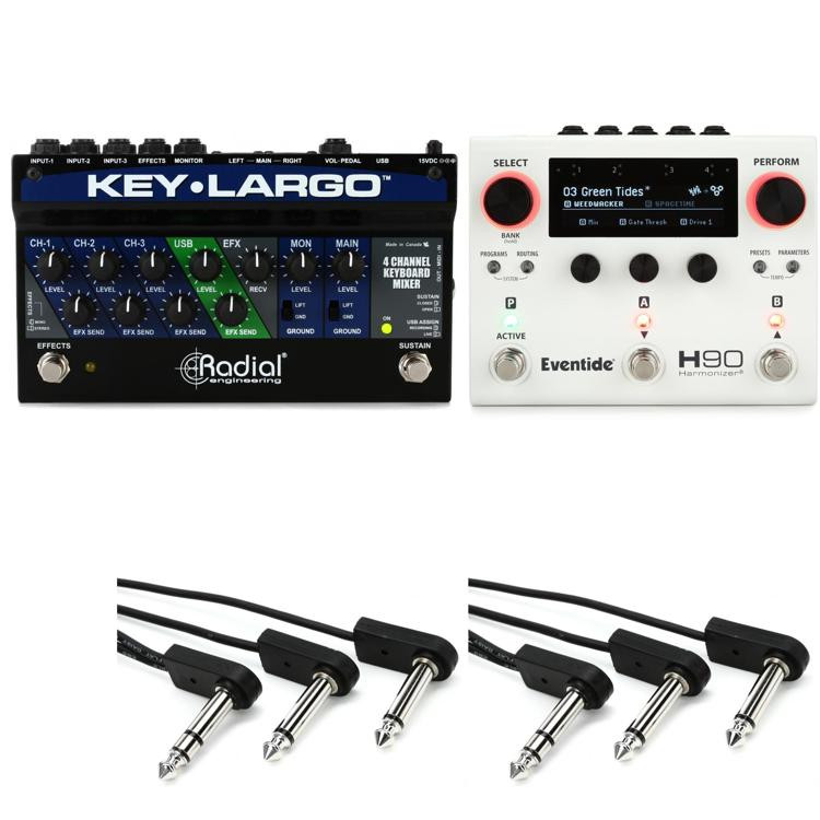 Radial KeyLargo Keyboard Mixer and Eventide H90 Harmonizer Pedal Bundle Sweetwater