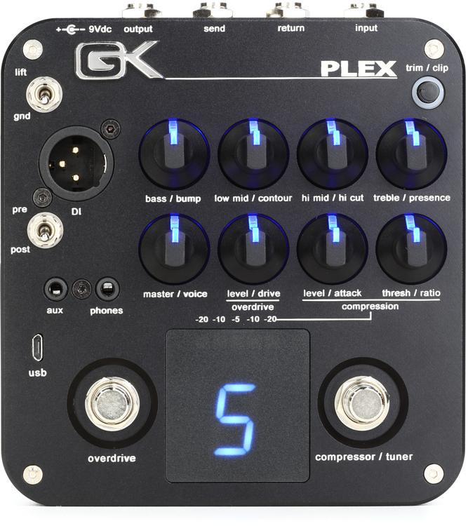 GallienKrueger PLEX Preamp 4 Band Active Preamp Pedal Sweetwater
