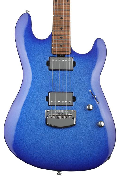 Ernie Ball Music Man Sabre Electric Guitar - Pacific Blue Sparkle ...