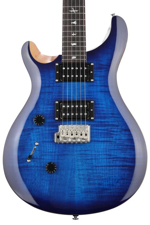 PRS SE Custom 24 Lefthanded Electric Guitar Faded Blue Burst Sweetwater
