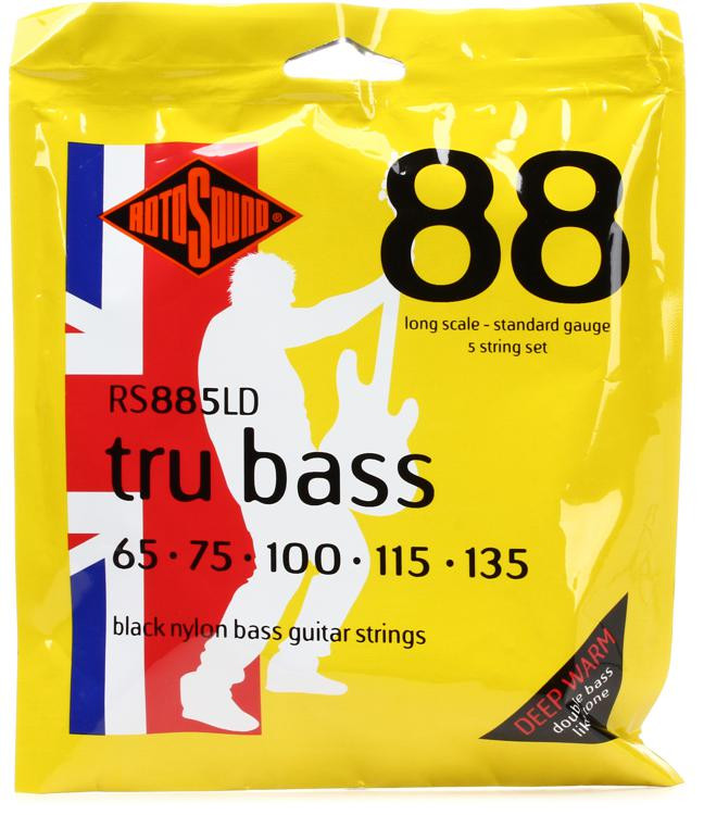 Rotosound RS885LD Tru Bass 88 Black Nylon Tapewound Bass Guitar Strings