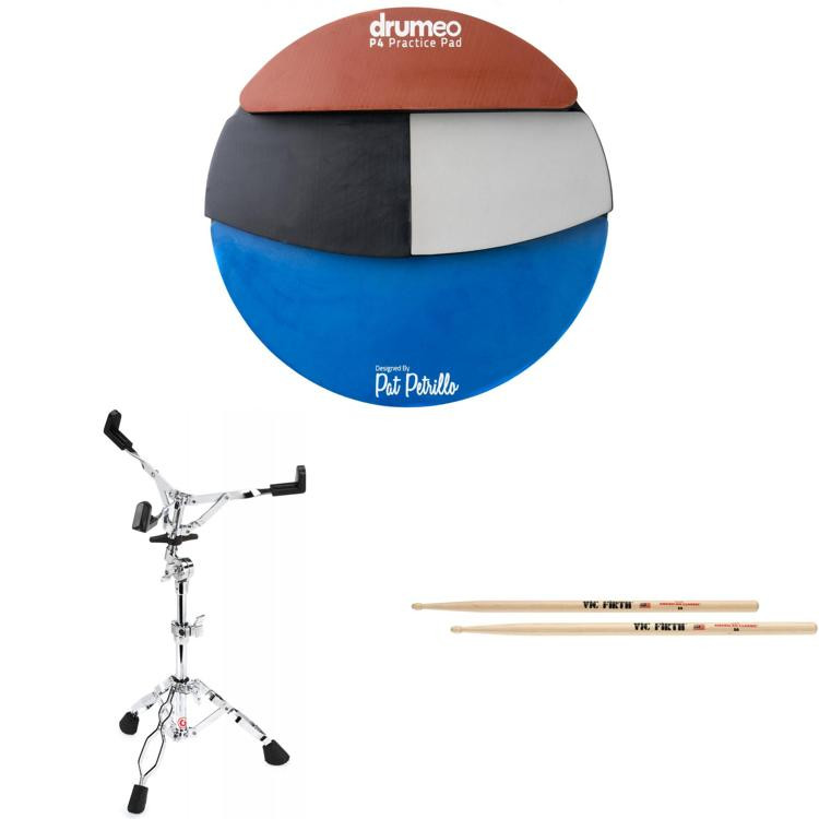 Drumeo P4 Practice Pad Stand Bundle Sweetwater