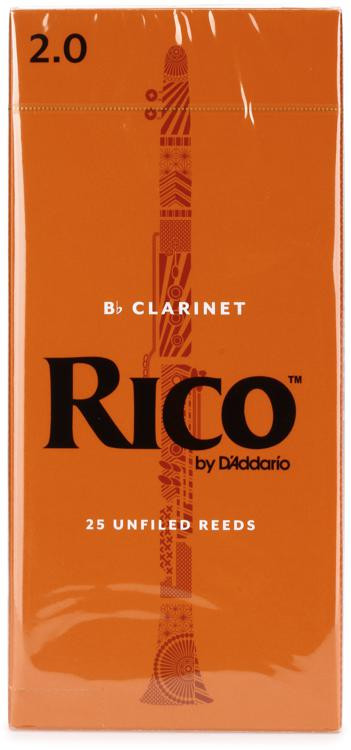 D \ ' Addario RCA2520 Rico Bb单簧管里德- 2.0 (25-pack)图片1